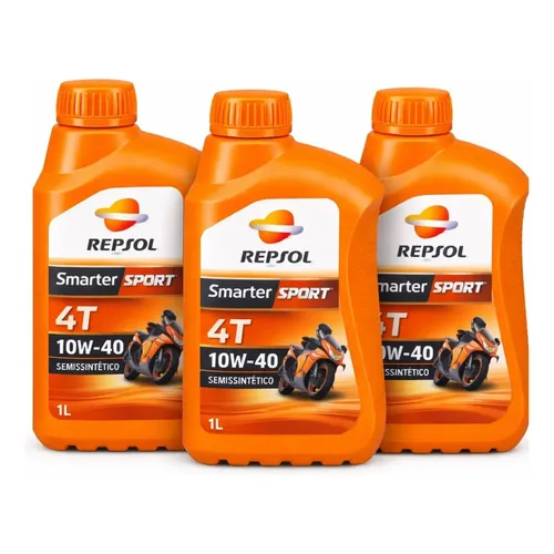OLEO REPSOL 4T 10W40 SMARTER SPORT (SEMI) (1 LITRO)