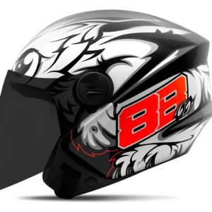 CAPACETE TORK - NEW LIBERTY THREE GP 88 (PT BRILHAN) (58)