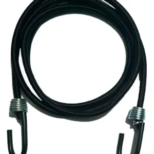 ELASTICO - PRETO (1,50 M) C/GARRA/FERRO