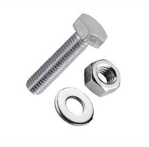 PARAFUSO PLACA - UNIVERSAL (C/PORCA/ARRUELA) (1/4 X 1/2)