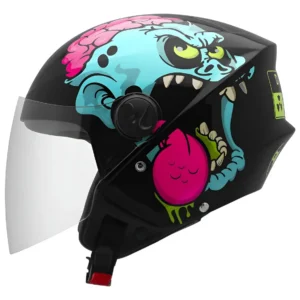 CAPACETE TORK - NEW LIBERTY THREE ZOMBE (PT BRILHAN) (58)