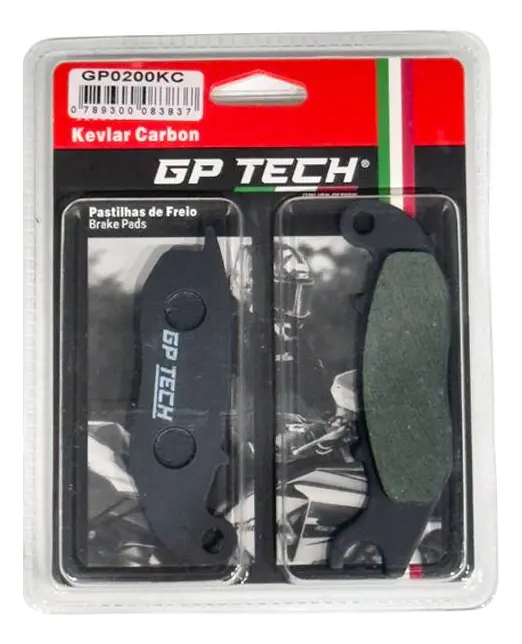 PASTILHA FREIO GP TECH 0200KC (D) XTZ 150 CROSSER / TENERE 250 2016- / PCX 150 ABS 2019