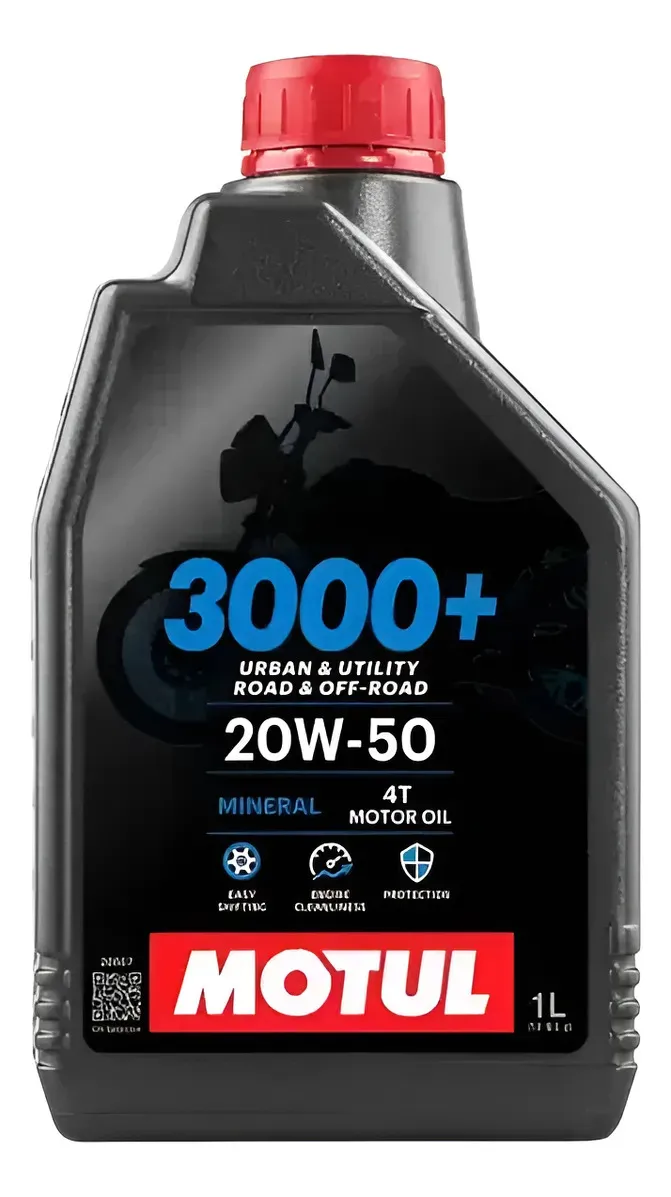 Óleo Motul 3000+ 20W50 4T Mineral Premium – 1 Litro